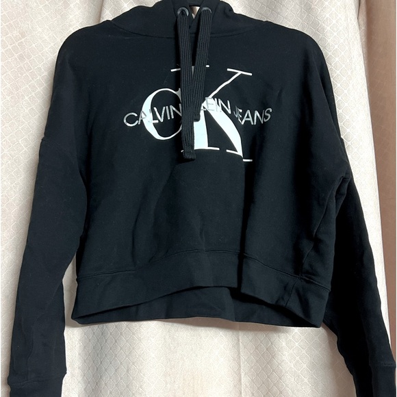 CALVIN KLEIN - crop hoodie - Picture 1 of 5